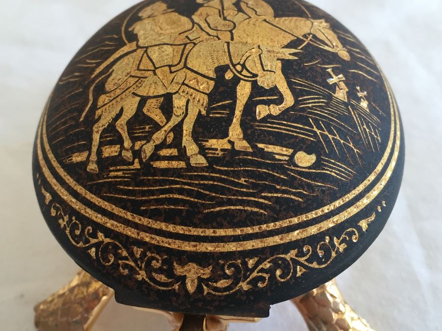 Collectible Lot Includes Pair Of Turtle Desk Bells, Miniature Clock, Egg Carving And Sydney Australia Paperweight Estimate $300+ [Photo 3]