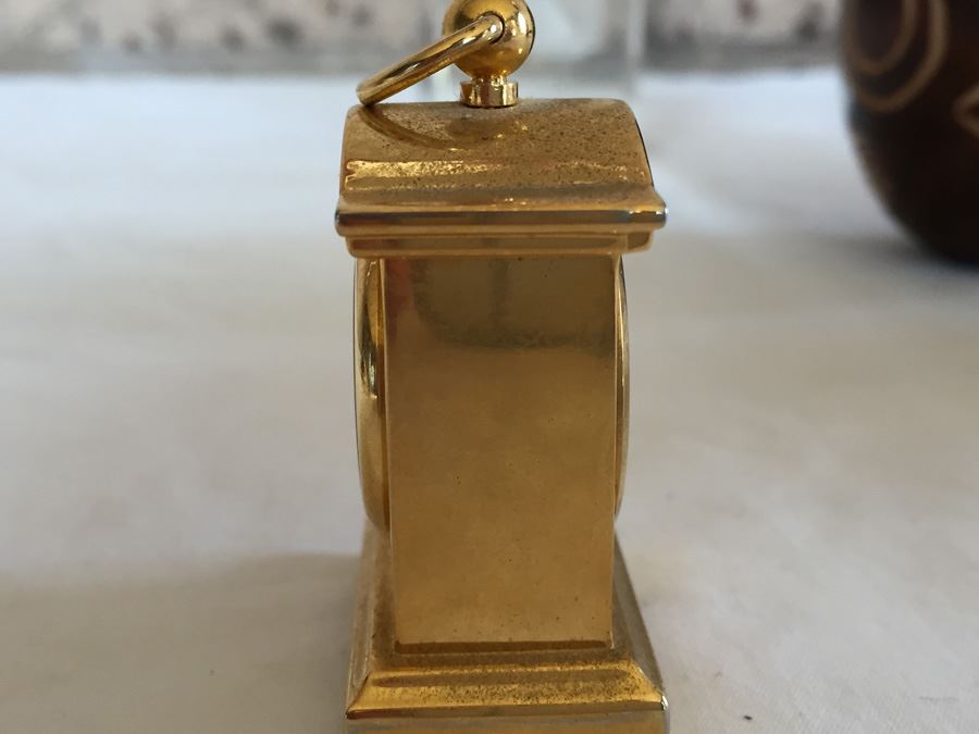 Collectible Lot Includes Pair Of Turtle Desk Bells, Miniature Clock, Egg Carving And Sydney Australia Paperweight Estimate $300+ [Photo 17]