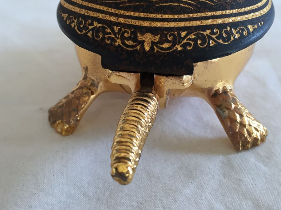 Collectible Lot Includes Pair Of Turtle Desk Bells, Miniature Clock, Egg Carving And Sydney Australia Paperweight Estimate $300+ [Photo 11]