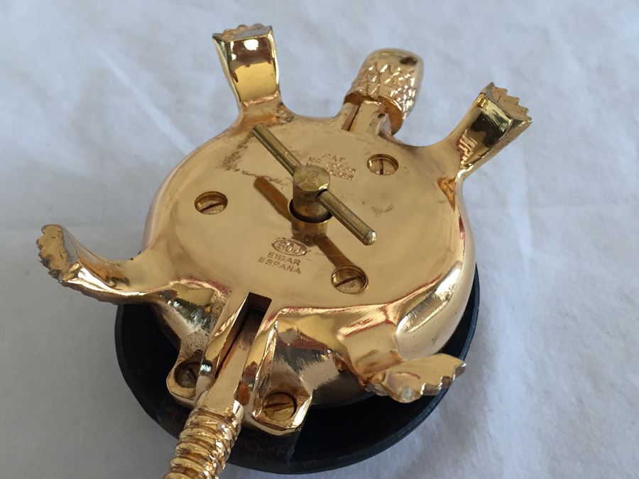 Collectible Lot Includes Pair Of Turtle Desk Bells, Miniature Clock, Egg Carving And Sydney Australia Paperweight Estimate $300+ [Photo 12]