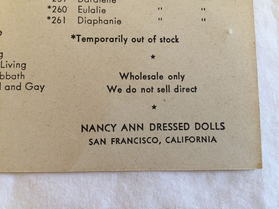 (5) Storybook Dolls By Nancy Ann In Original Box Lot Estimate $500 [Photo 16]