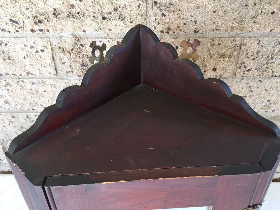 Vintage Wall-Mounted Corner Cabinet With Mirror [Photo 11]