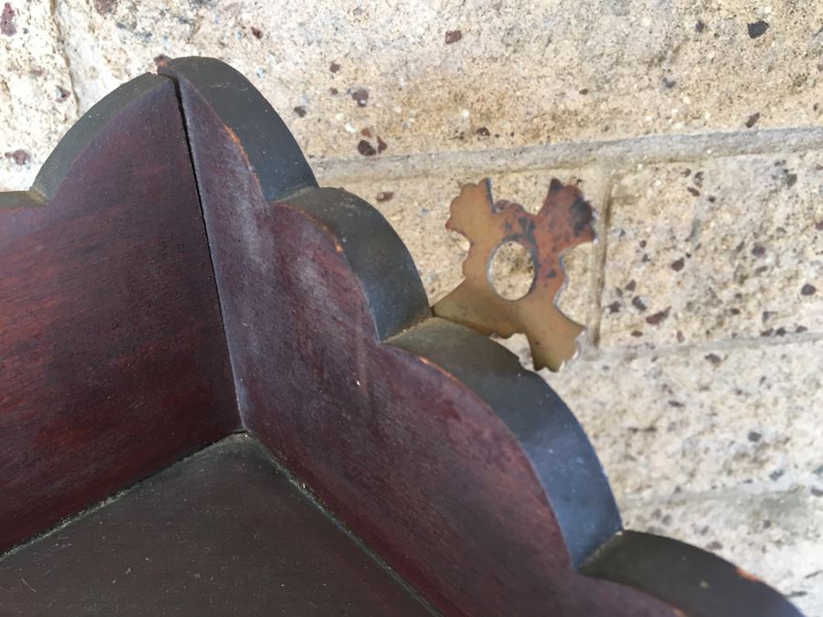 Vintage Wall-Mounted Corner Cabinet With Mirror [Photo 7]