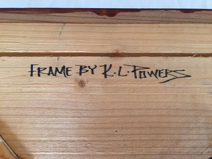 Nicely Framed Original Oil Painting By K.L. Powers Estimate $2,000 [Photo 12]