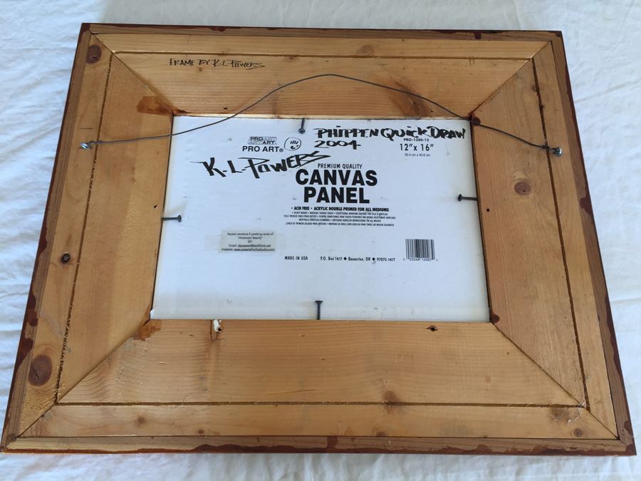 Nicely Framed Original Oil Painting By K.L. Powers Estimate $2,000 [Photo 11]