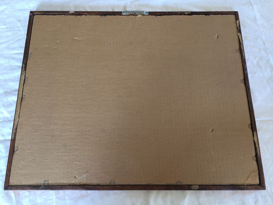 Framed Olaf Wieghorst (1899 - 1988) Hand Signed Print 'Cutting Cattle' [Photo 9]