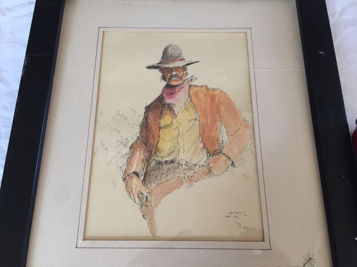 Framed Cowboy Print Limited Edition 97/100 WTZ  [Photo 4]