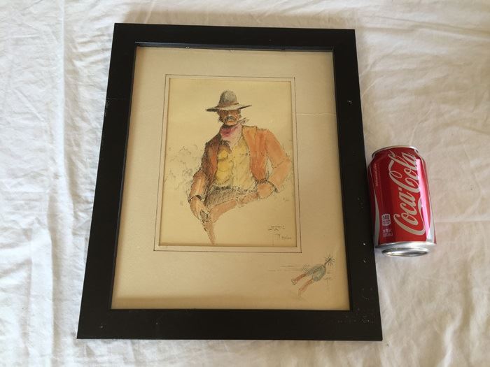 Framed Cowboy Print Limited Edition 97/100 WTZ 