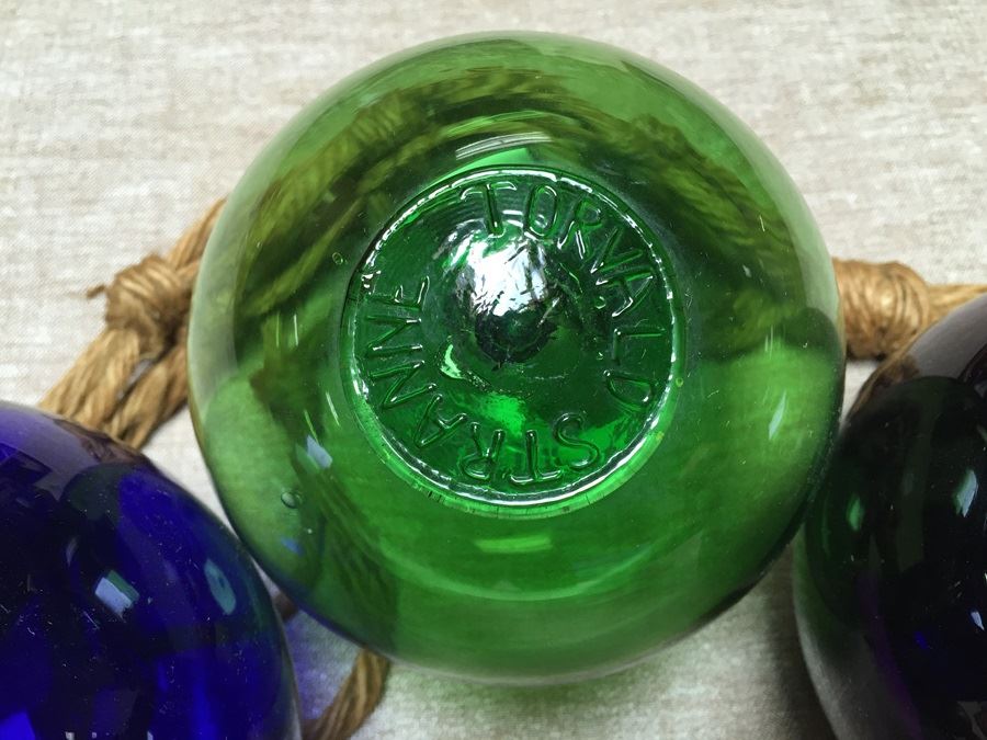 JUST ADDED - Set Of Three Torvald Stranne Swedish Glass Floats Hand Blown Estimate $150-$200 [Photo 6]