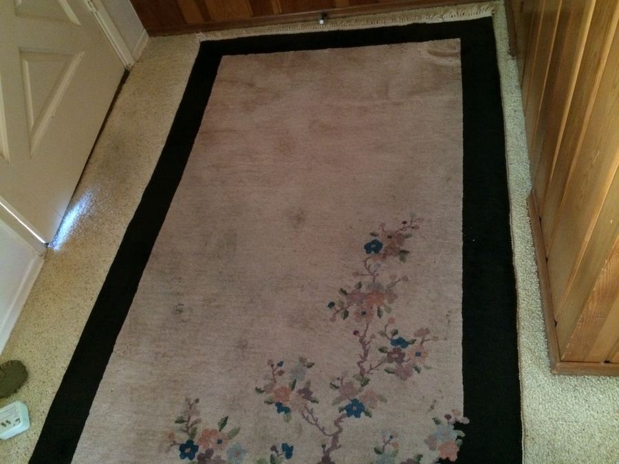 Handmade Wool Area Rug + (2) Matching Smaller Area Rugs
