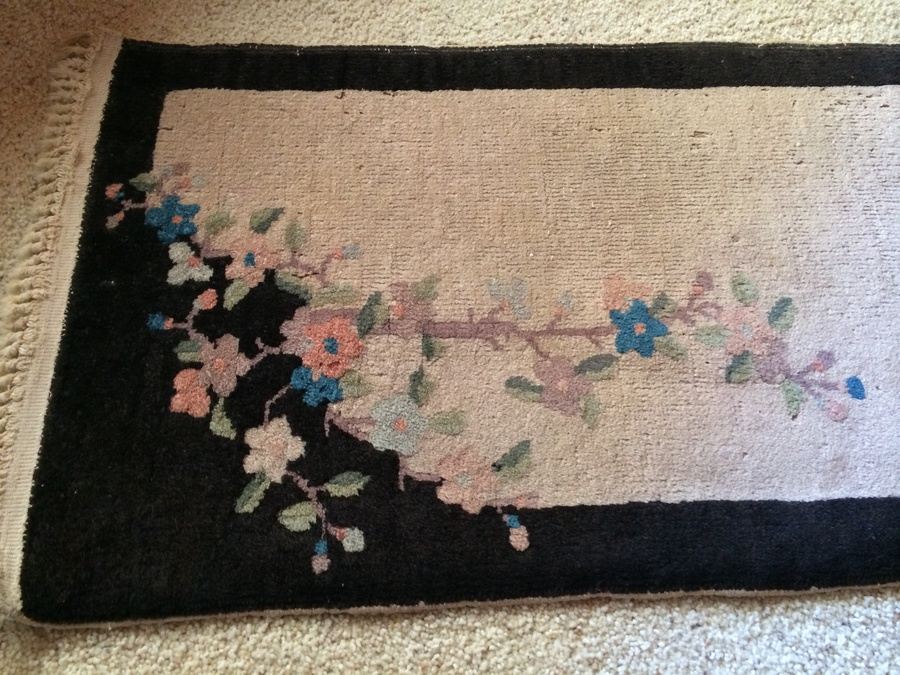 Handmade Wool Area Rug + (2) Matching Smaller Area Rugs