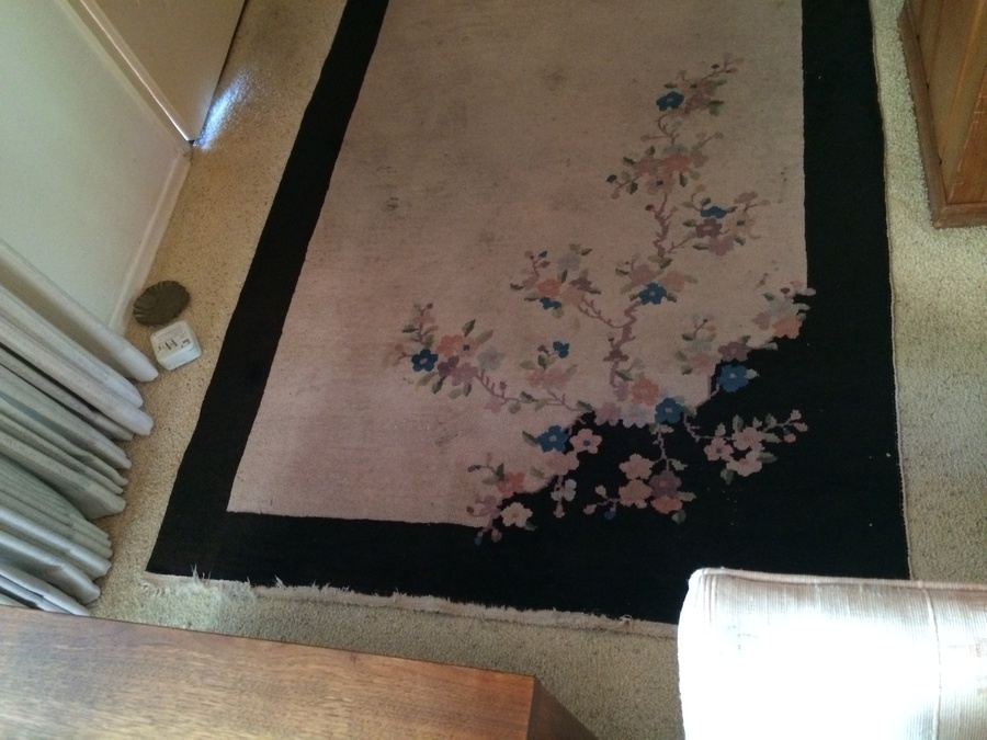 Handmade Wool Area Rug + (2) Matching Smaller Area Rugs