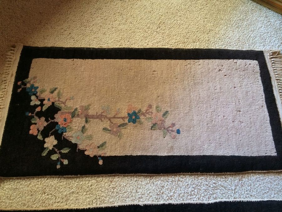Handmade Wool Area Rug + (2) Matching Smaller Area Rugs
