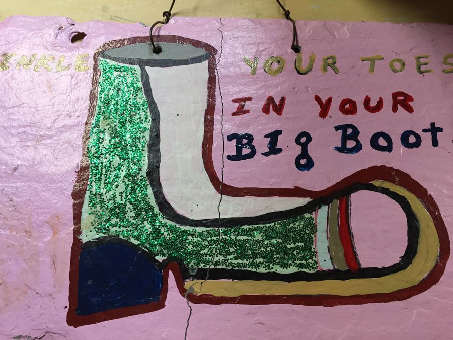 JUST ADDED - Alfred “Big Al” Taplet - Southern Folk Art Painted Shoe On Slate New Orleans Estimate $100-$200 [Photo 2]