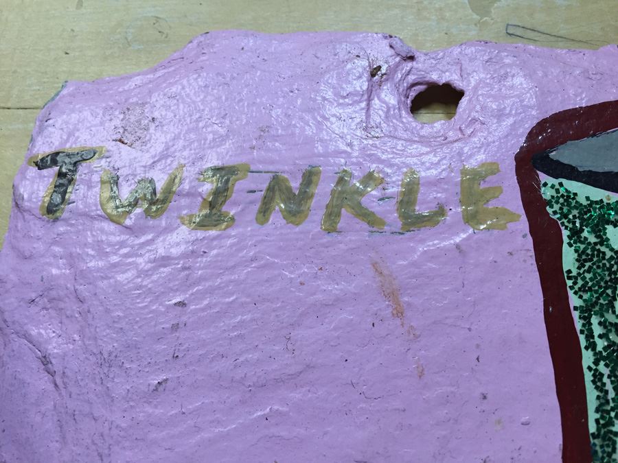 JUST ADDED - Alfred “Big Al” Taplet - Southern Folk Art Painted Shoe On Slate New Orleans Estimate $100-$200 [Photo 4]