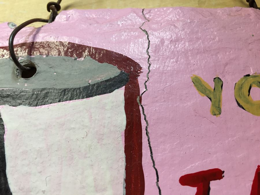 JUST ADDED - Alfred “Big Al” Taplet - Southern Folk Art Painted Shoe On Slate New Orleans Estimate $100-$200 [Photo 6]