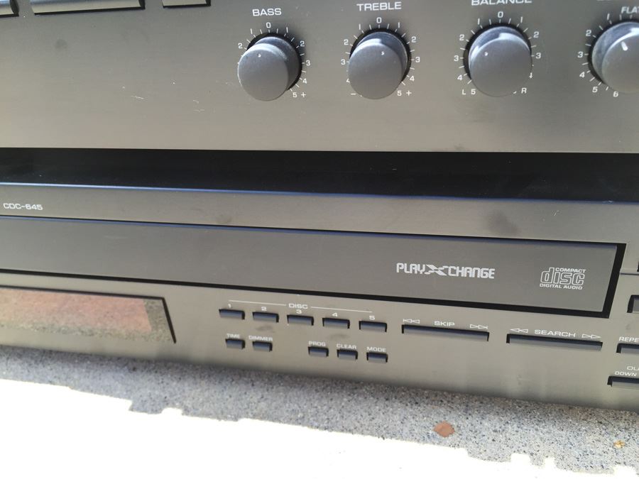 JUST ADDED - YAMAHA Stereo Equipment Receiver RX-485, Double Cassette K-90, CD Player CDC-645  [Photo 7]