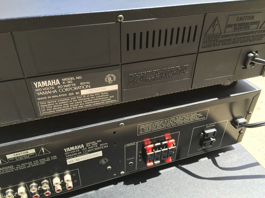 JUST ADDED - YAMAHA Stereo Equipment Receiver RX-485, Double Cassette K-90, CD Player CDC-645  [Photo 13]