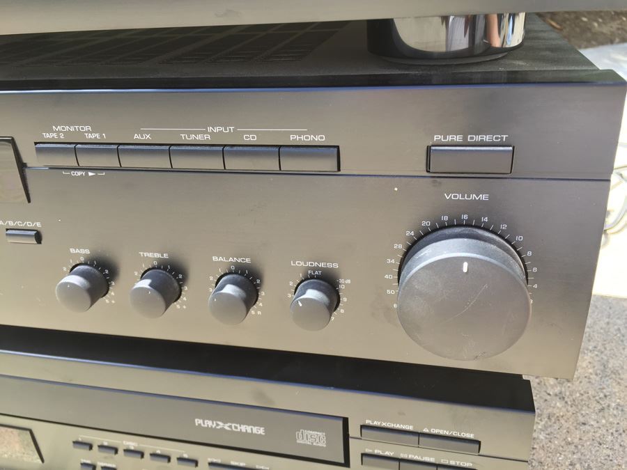 JUST ADDED - YAMAHA Stereo Equipment Receiver RX-485, Double Cassette K-90, CD Player CDC-645  [Photo 5]
