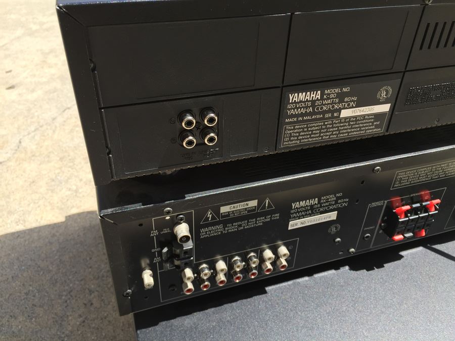 JUST ADDED - YAMAHA Stereo Equipment Receiver RX-485, Double Cassette K-90, CD Player CDC-645  [Photo 12]