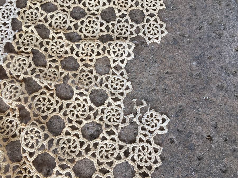 JUST ADDED - Vintage Crochet Lot Includes Table Runners, Placemats & Tablecloth [Photo 9]