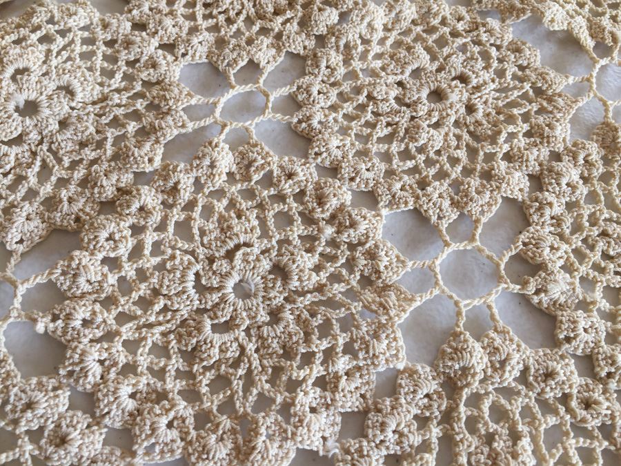 JUST ADDED - Vintage Crochet Lot Includes Table Runners, Placemats & Tablecloth [Photo 15]