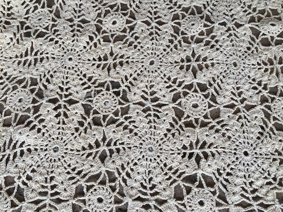 JUST ADDED - Vintage Crochet Lot Includes Table Runners, Placemats & Tablecloth [Photo 11]