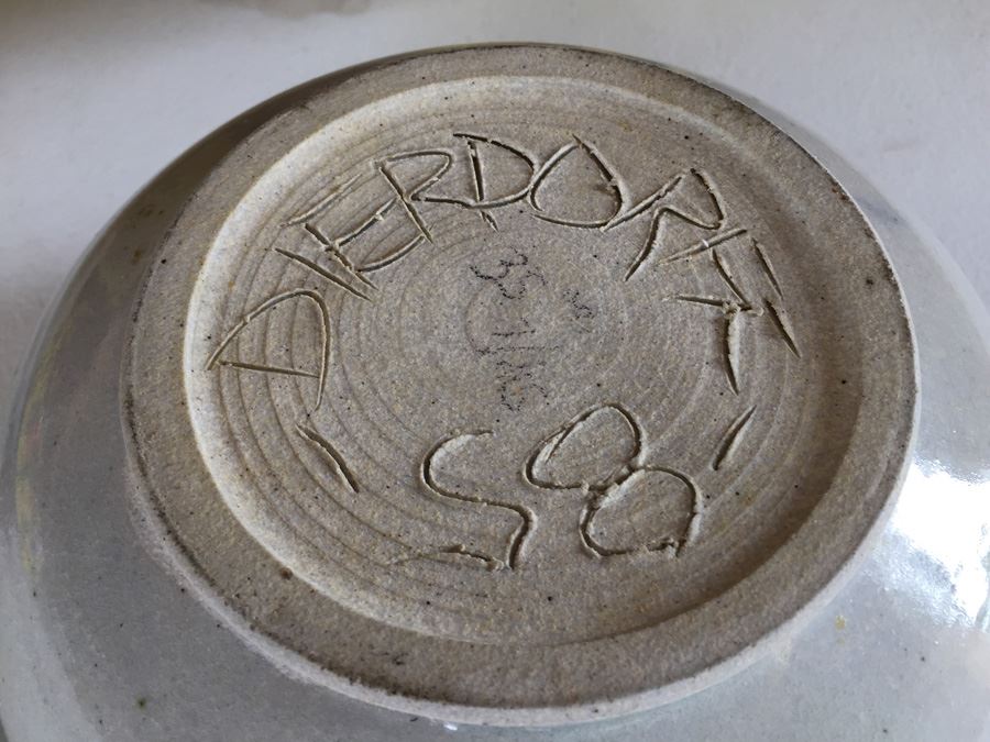 JUST ADDED - Lot Of Four Pottery Bowls Signed Dierdorff [Photo 8]