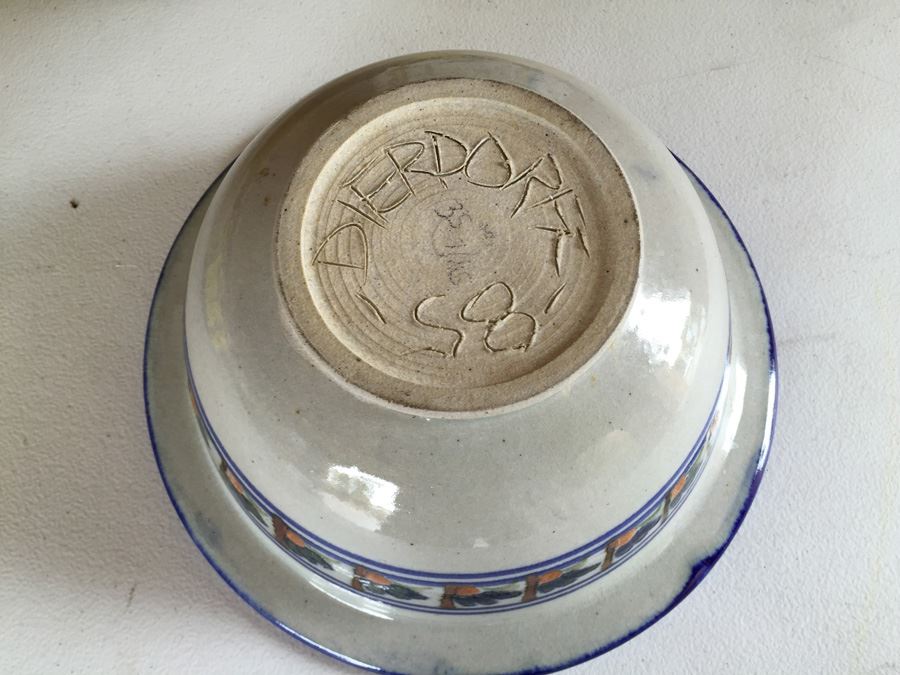 JUST ADDED - Lot Of Four Pottery Bowls Signed Dierdorff [Photo 6]