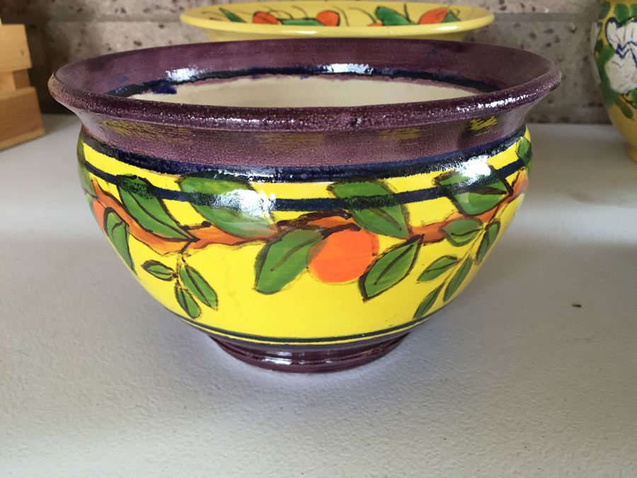 JUST ADDED - Lot Of Four Pottery Bowls Signed Dierdorff [Photo 2]