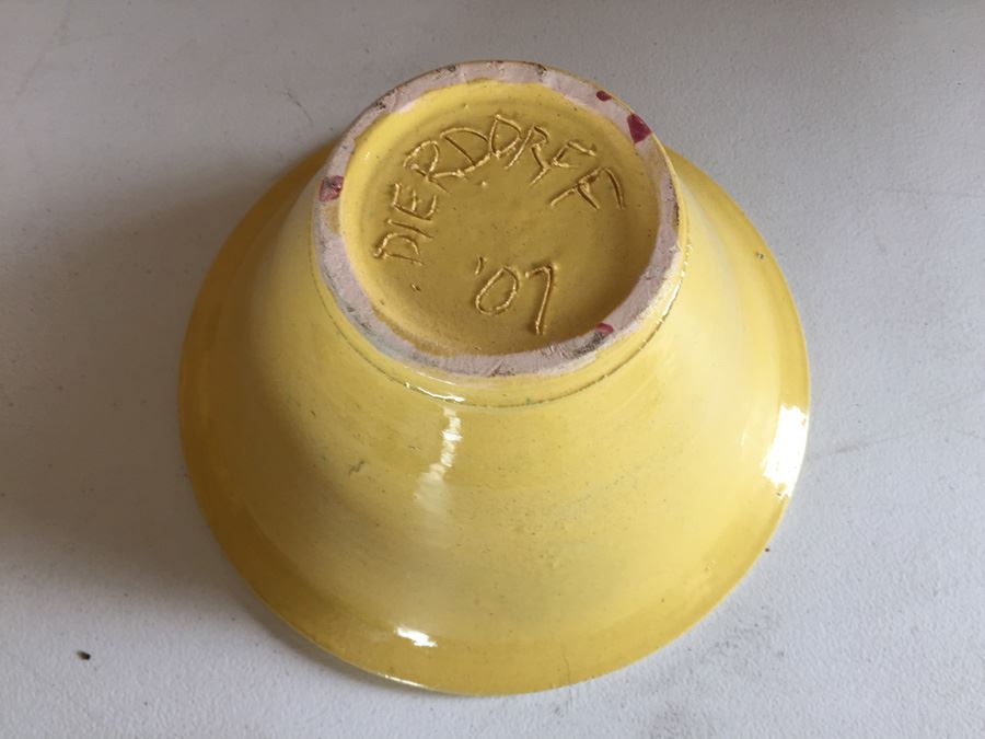 JUST ADDED - Lot Of Four Pottery Bowls Signed Dierdorff [Photo 21]