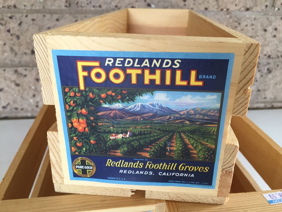 JUST ADDED - Redlands Foothill Fruit Label Crate Lot [Photo 4]