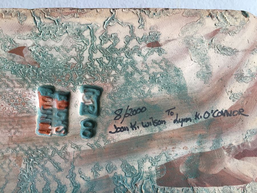 JUST ADDED - Lot Of Moravian Pottery And Tile Works Tiles And Candle Holder Plaque [Photo 32]