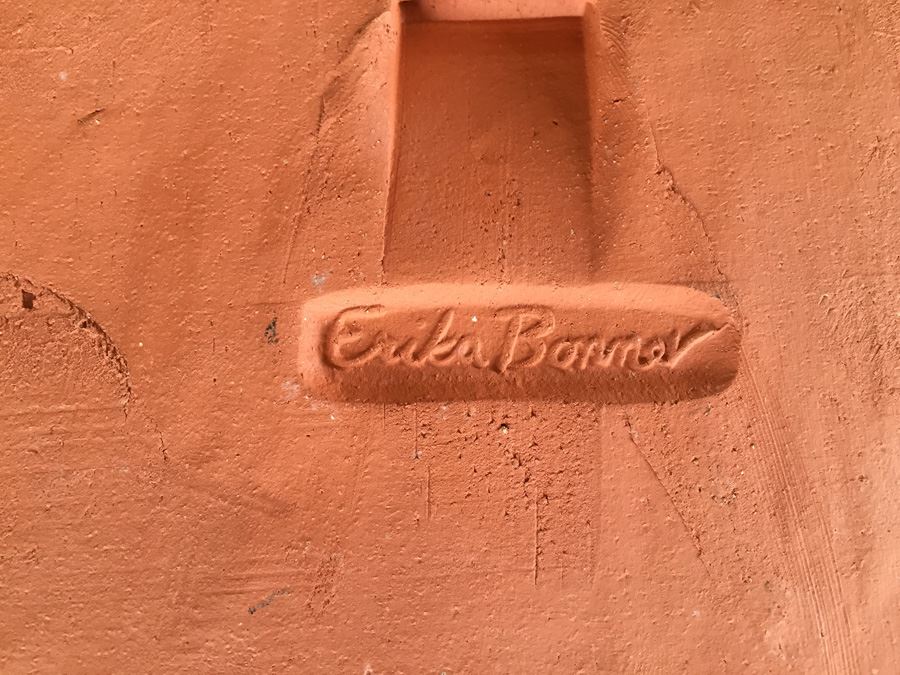 JUST ADDED - Lot Of Moravian Pottery And Tile Works Tiles And Candle Holder Plaque [Photo 26]