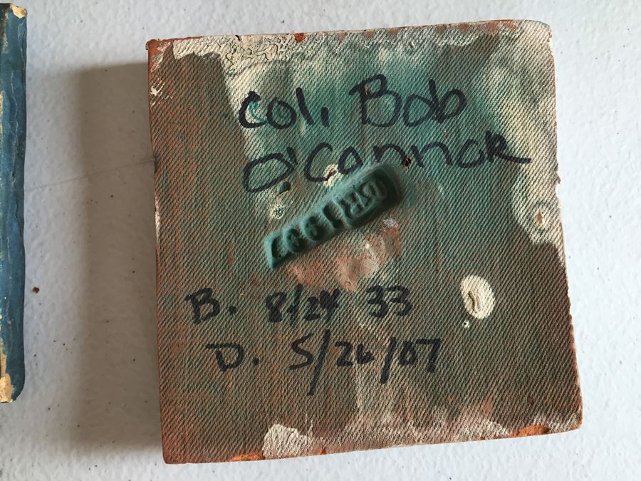 JUST ADDED - Lot Of Moravian Pottery And Tile Works Tiles And Candle Holder Plaque [Photo 33]