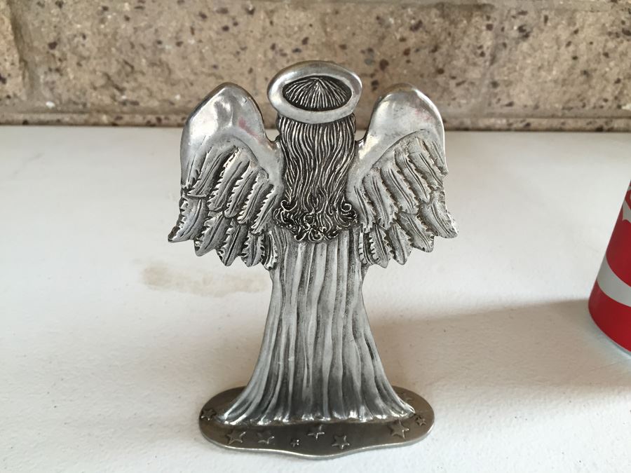 JUST ADDED - Seagull Pewter Canada Standing Angel Vintage 1986 [Photo 2]