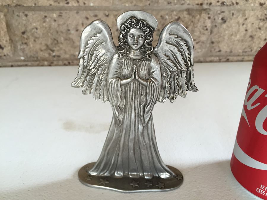 JUST ADDED - Seagull Pewter Canada Standing Angel Vintage 1986 [Photo 4]