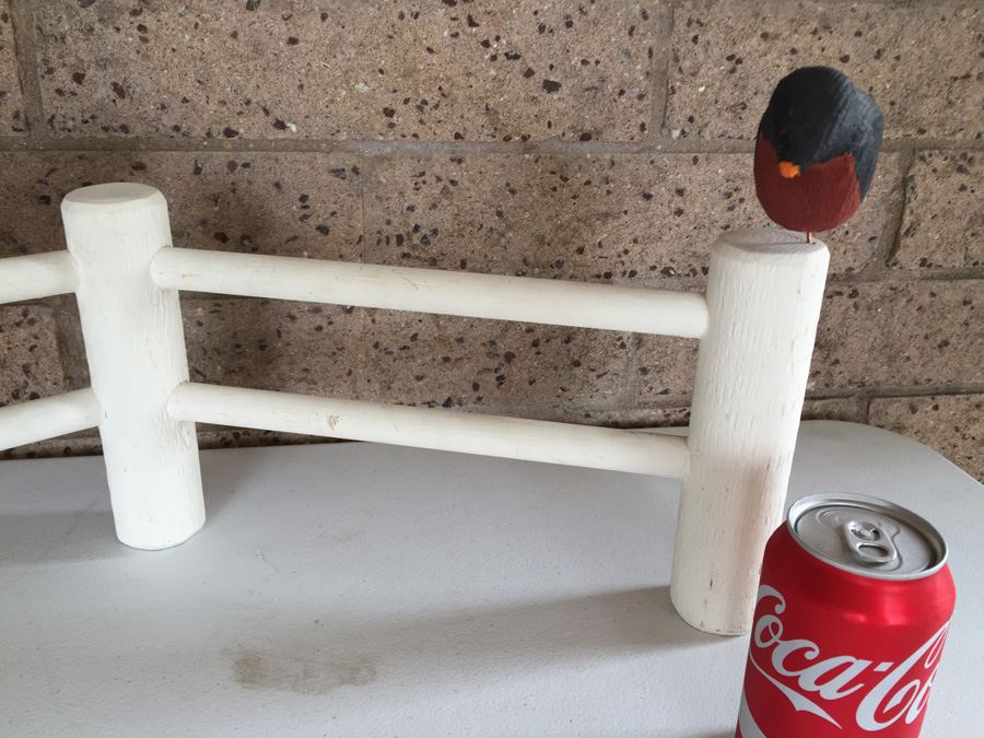 JUST ADDED - Leo Doyle Birds On A Fence Sculpture Each Bird Is Signed [Photo 5]