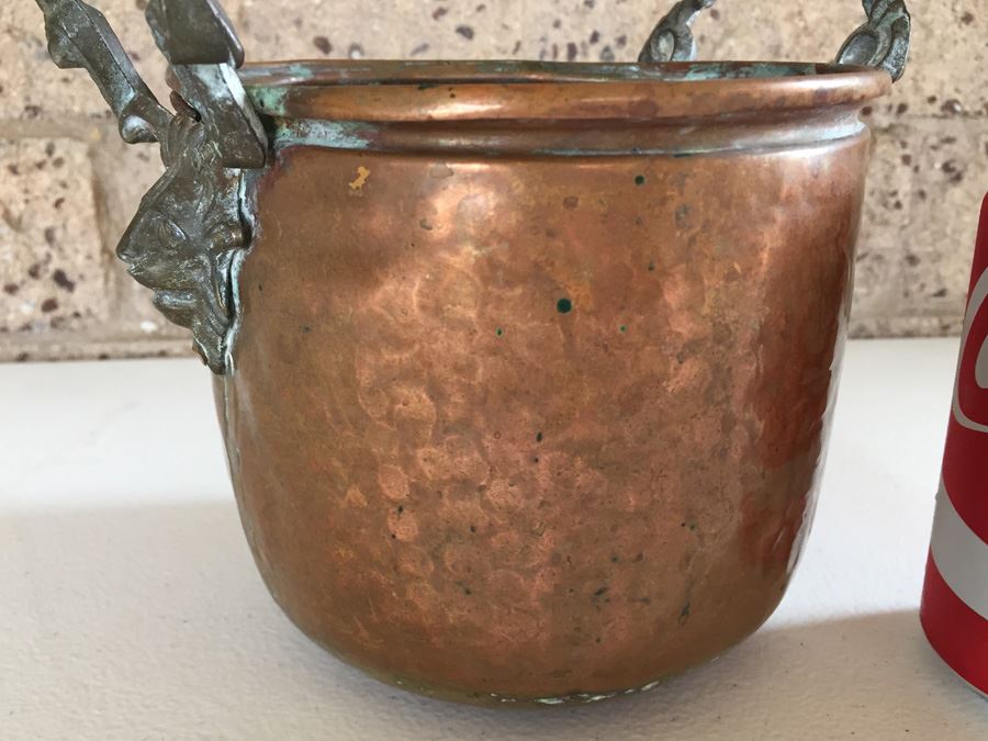 JUST ADDED - Vintage Copper Hand Hammered Vessel With Great Patina [Photo 6]