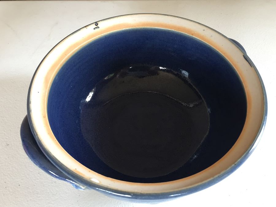 JUST ADDED - Vintage Signed Pottery Plate And Covered Bowl [Photo 15]