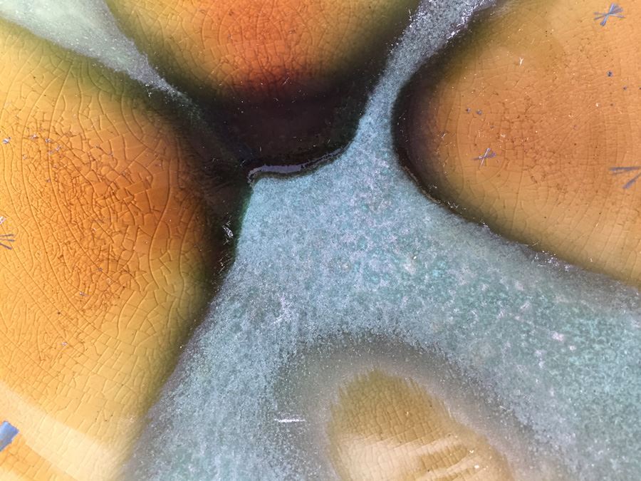 JUST ADDED - Vintage Signed Pottery Plate And Covered Bowl [Photo 8]