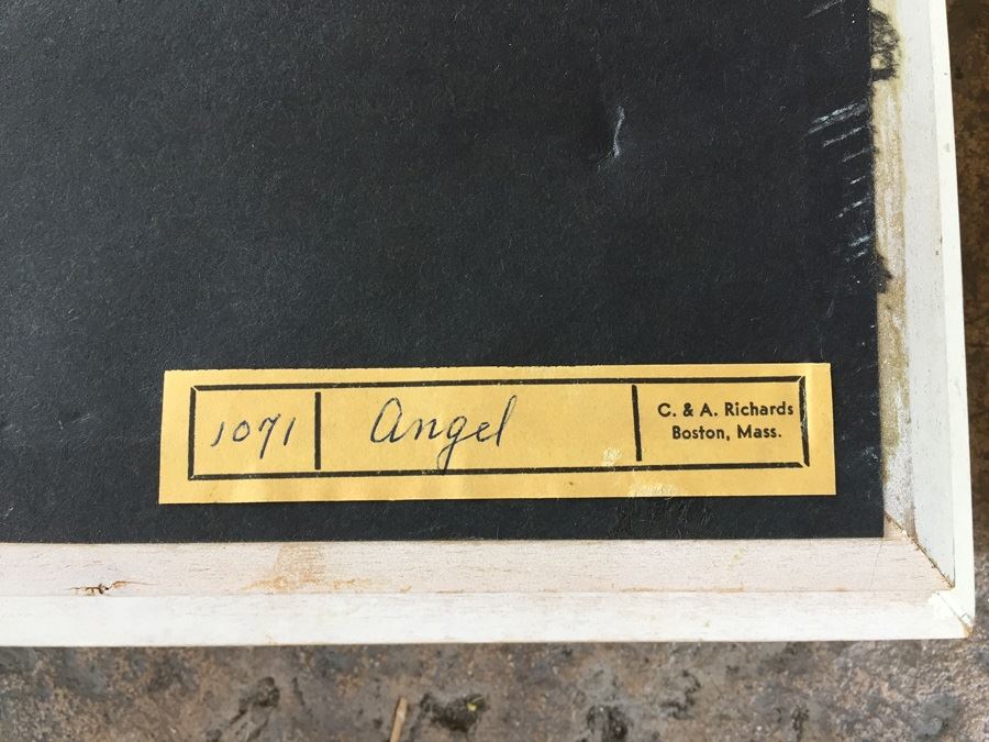 JUST ADDED - Pair Of Vintage Framed Carol Blanchard Prints Sailor Boy And Girl [Photo 11]