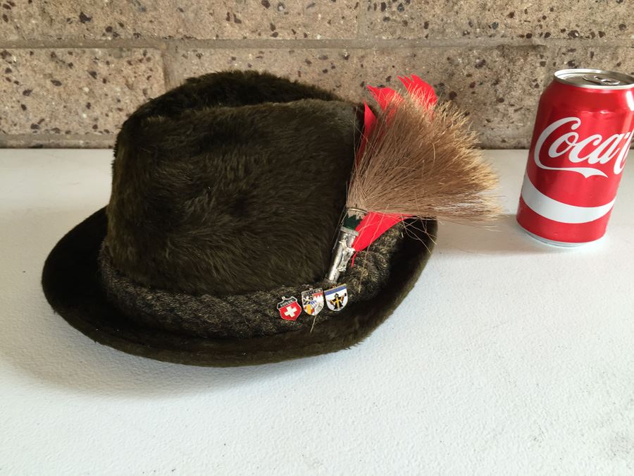 JUST ADDED - Traditional German Hat With Pins