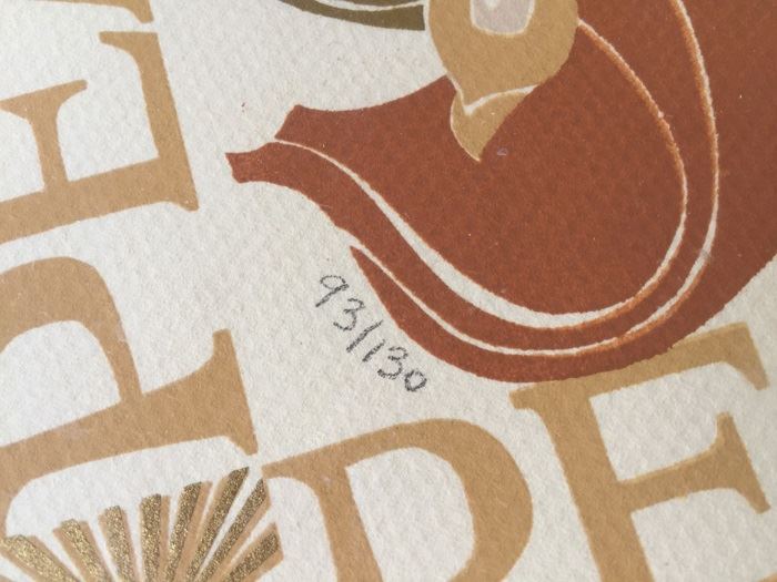 JUST ADDED - Framed Anita Gronendahl Peace Limited Edition Signed Serigraph 93/130 (1941 - 1994) [Photo 3]