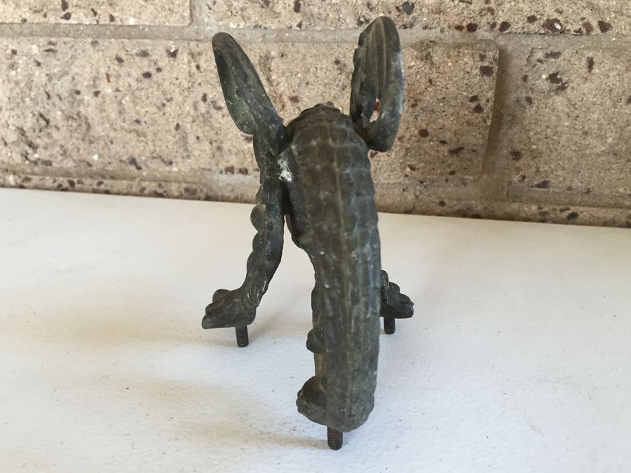 JUST ADDED - Vintage Metal Dragon Serpent Handle Pull [Photo 8]
