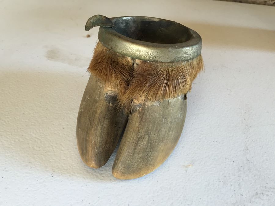 JUST ADDED - Interesting Vintage Hoof Taxidermy Ashtray Great ...