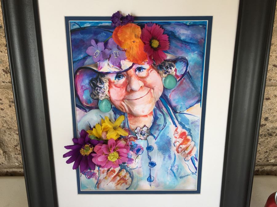 JUST ADDED - Original Bonnie Lee Roth Signed Watercolor Mixed Media Artwork [Photo 4]