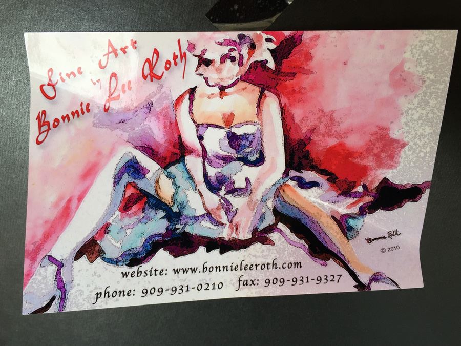 JUST ADDED - Original Bonnie Lee Roth Signed Watercolor Mixed Media Artwork [Photo 3]