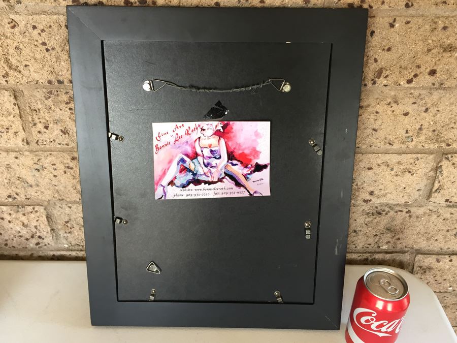 JUST ADDED - Original Bonnie Lee Roth Signed Watercolor Mixed Media Artwork [Photo 11]