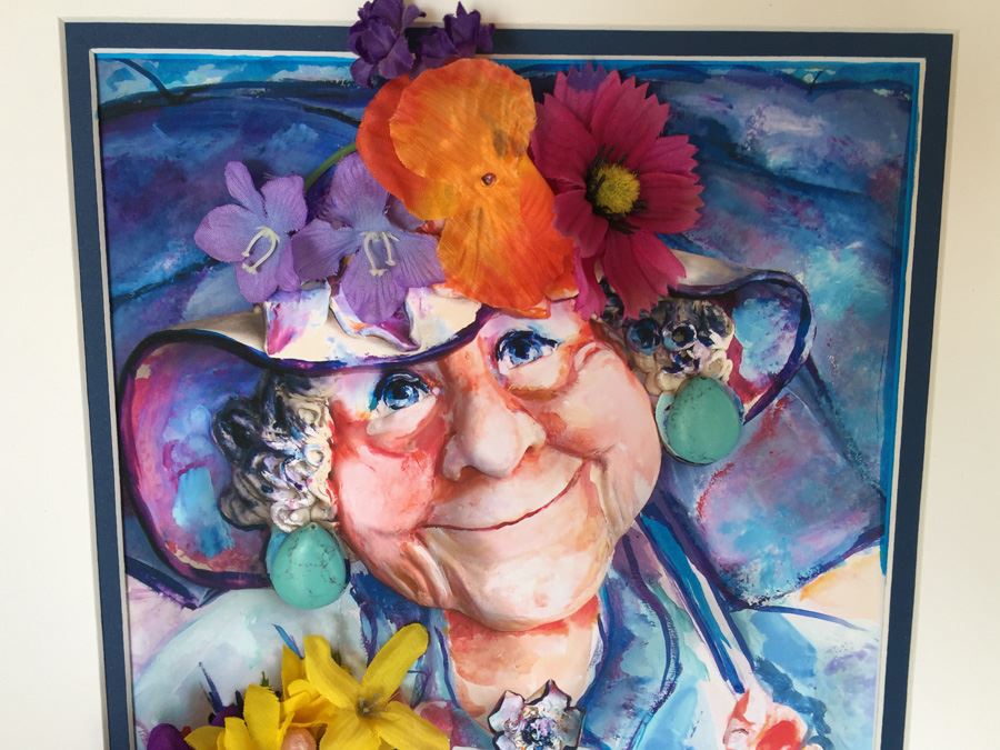 JUST ADDED - Original Bonnie Lee Roth Signed Watercolor Mixed Media Artwork [Photo 5]